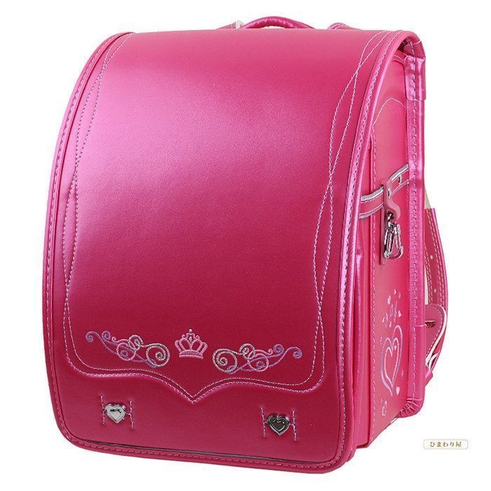 ランドセル 女の子 小学生通学カバン 王冠デザイン 人工皮革 パール生地 スパンコール刺繍 大容量 自動ロック 防水仕上げ schoolbag 通学 入学お祝い A4フラットファイル対応 小学生通学鞄feierbao03