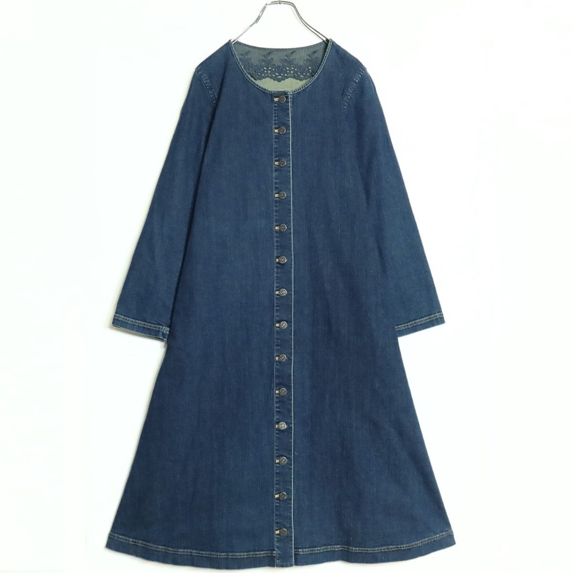 美品！】ピンクハウス☆デニムロングワンピース オシャレなコート風