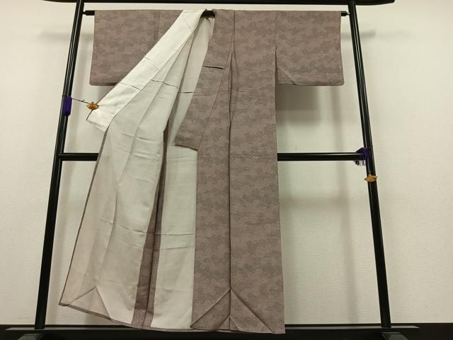 平和屋着物▽江戸小紋 単衣 鮫小紋柄 正絹 逸品 AAAZ7130jh