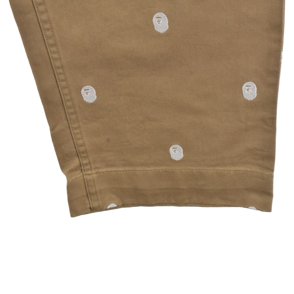 A BATHING APE (アベイシングエイプ) EASY CHINO PANT サル顔柄