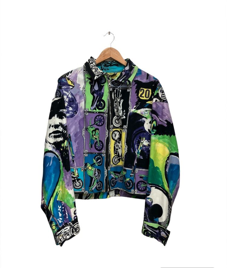 80s～90s GIANNI VERSACE OLD JKT オールド ヴェルサーチ バイカー