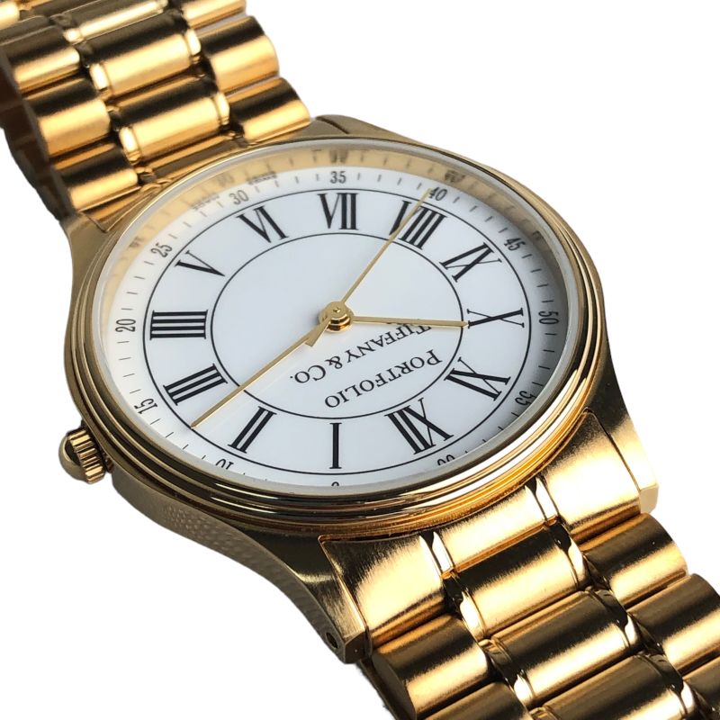 ティファニー TIFFANY＆CO ポートフォリオ 252.1088 イエローゴールドメッキ/ステンレス ユニセックス 腕時計