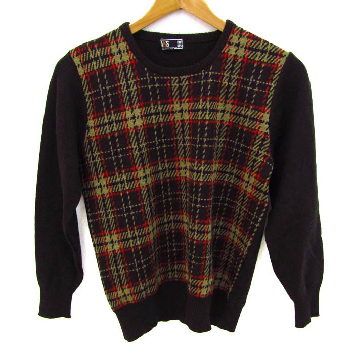 【DAKS/ダックス】長袖ニット　セーター　カシミヤ100% クリスマス　古着 ダックス ニット セーター 長袖 ウール100% ブランド トップス