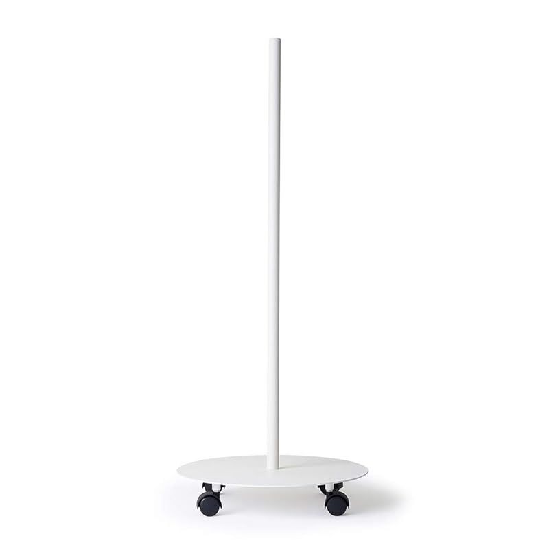 DRAW A LINE 020 Move Rod White ドローアライン ムーブロッド キャス ター付きポール ホワイト 縦 幅40×奥行40×高さ97.1cm 耐荷重6kg D-MR-WH 1