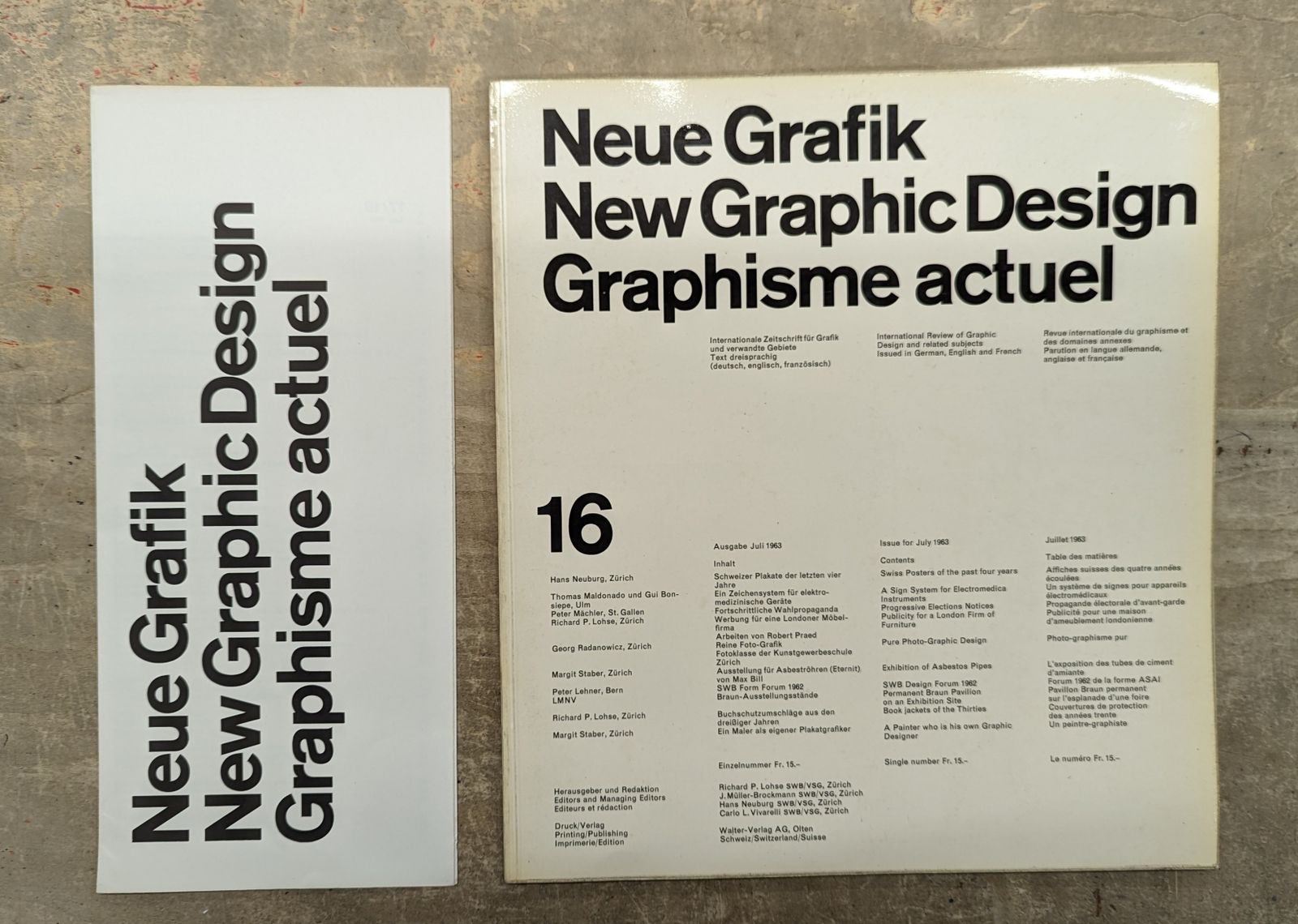 Neue Grafik New Graphic Design Graphisme actuel 16