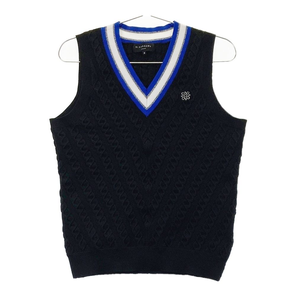 サイズ：S ST ANDREWS セントアンドリュース Vネック ニット