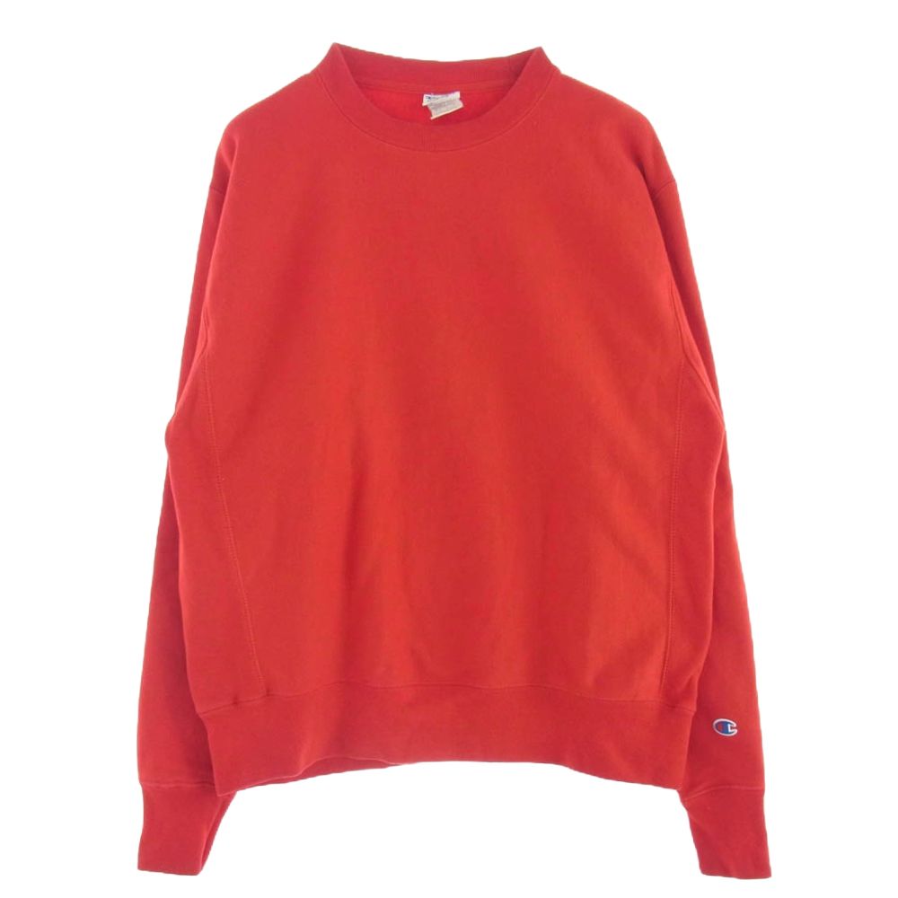 Champion チャンピオン 復刻 単色 青 タグ REVERSE WEAVE リバースウィーブ スウェット シャツ レッド 