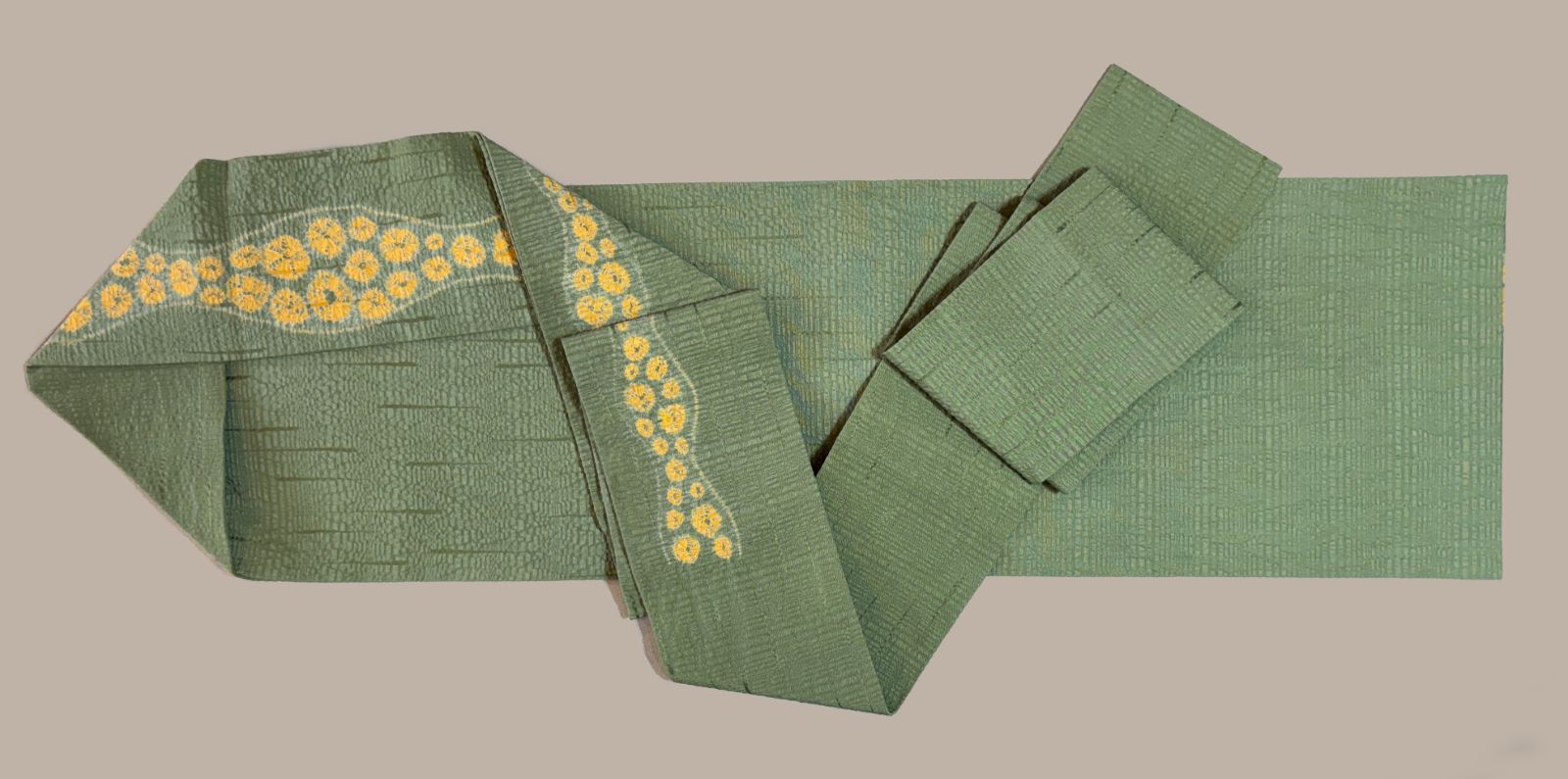 ふくれ織 染め名古屋帯