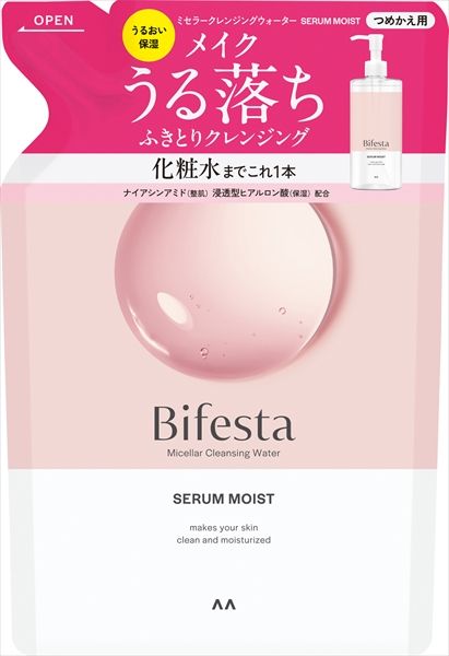 まとめ買い-12点セット ビフェスタ ミセラークレンジングウォーター モイスト つめかえ用 メイク落とし クレンジング