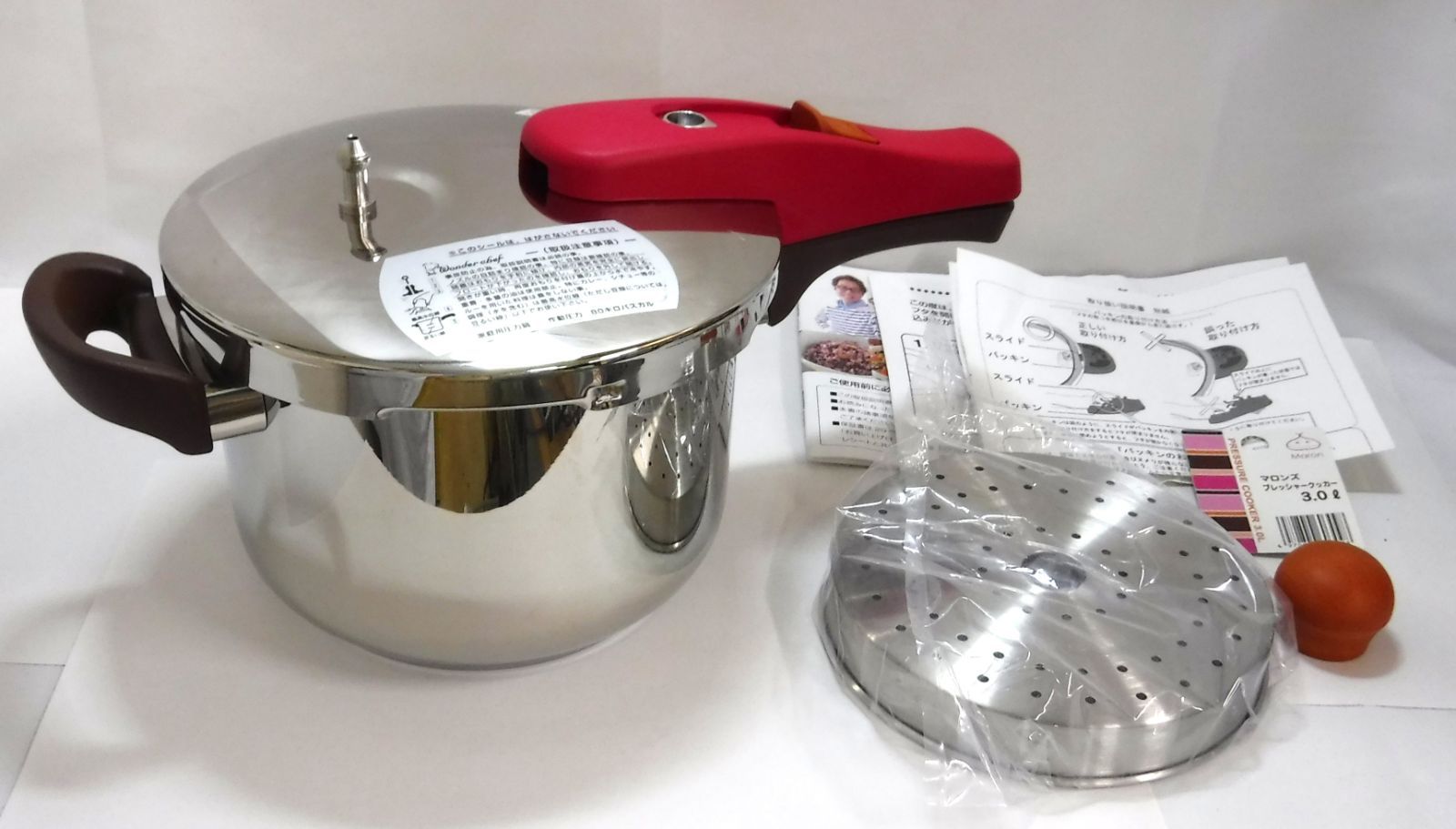 【マロンズ】プレッシャークッカー 圧力鍋 新品未使用品 M[宅100]0385 ワンダーシェフ マロンズ プレッシャークッカー