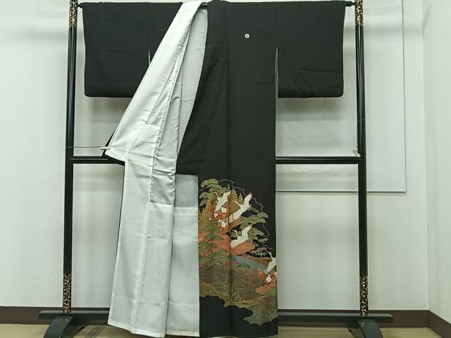 平和屋着物□豪華黒留袖 作家物 飛鳥風景文 暈し染め 正絹