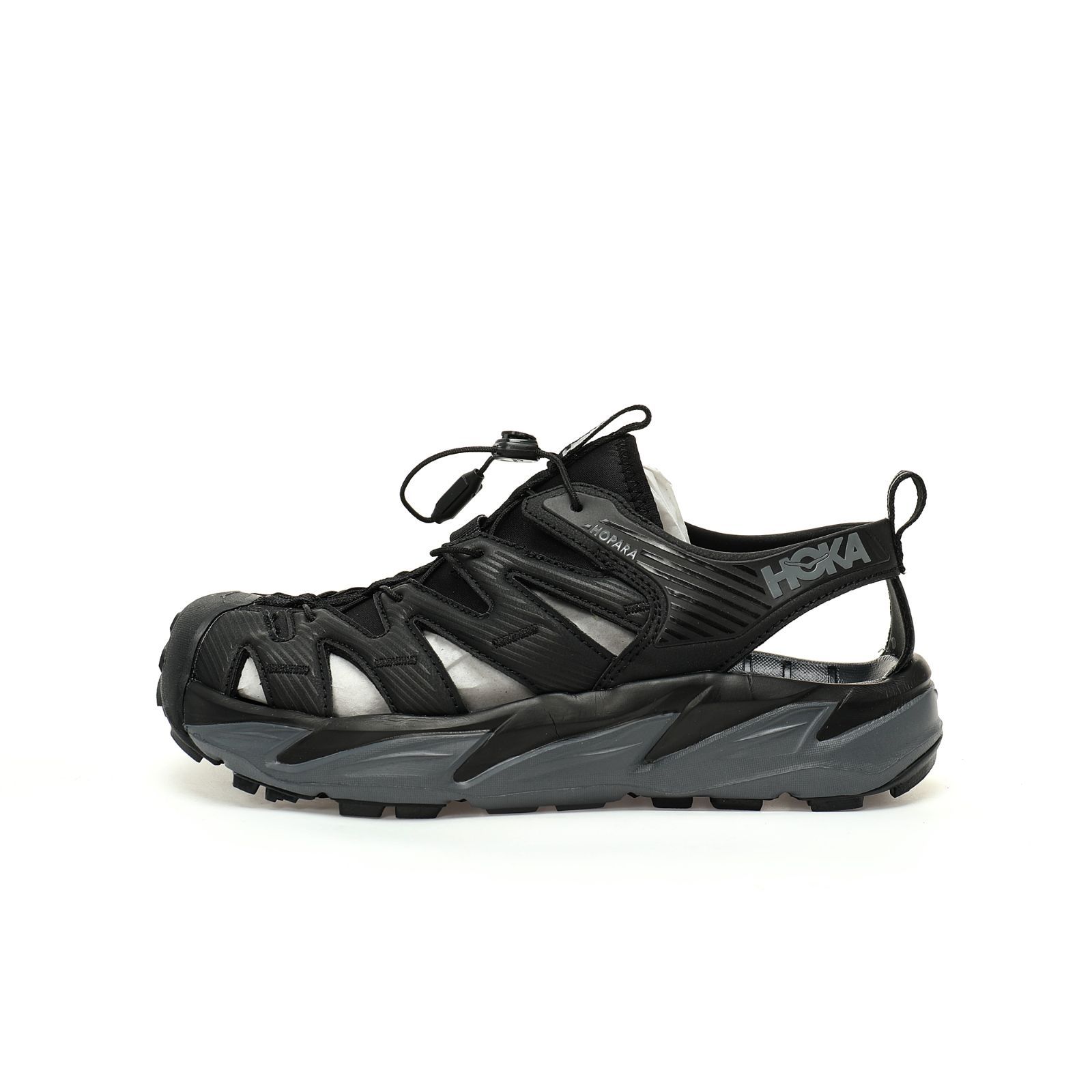 HOKA ONE ONE Hopara 1106534|BDSD 水陸両用 アウトドア ブラック×ダークグレー トレッキング マウンテンサンダル OK