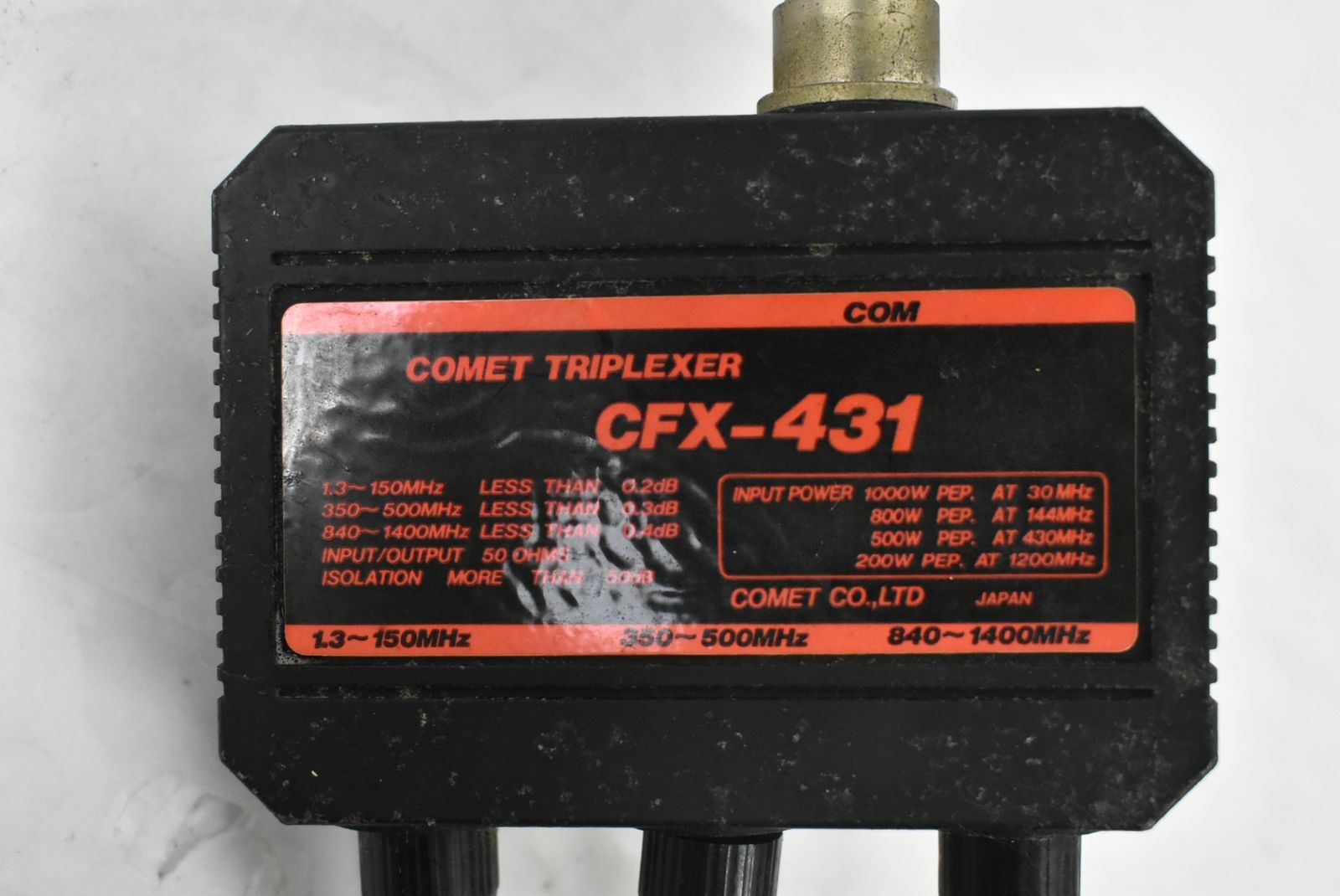 現状品 コメット トリプレクサー CFX-431 COMET 無線機 アマチュア ITDLPKF7GF8O-D-J00-byebye