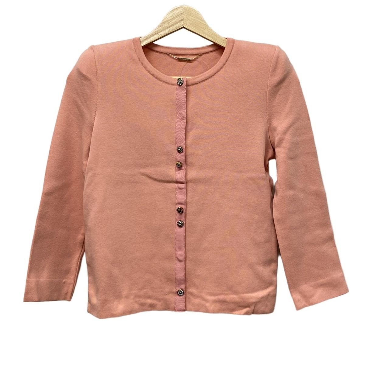 フォクシー　ピンク 長袖カーディガン サイズ40 フォクシー FOXEY ピンク カーディガン 40 | フォクシー,アンサンブル