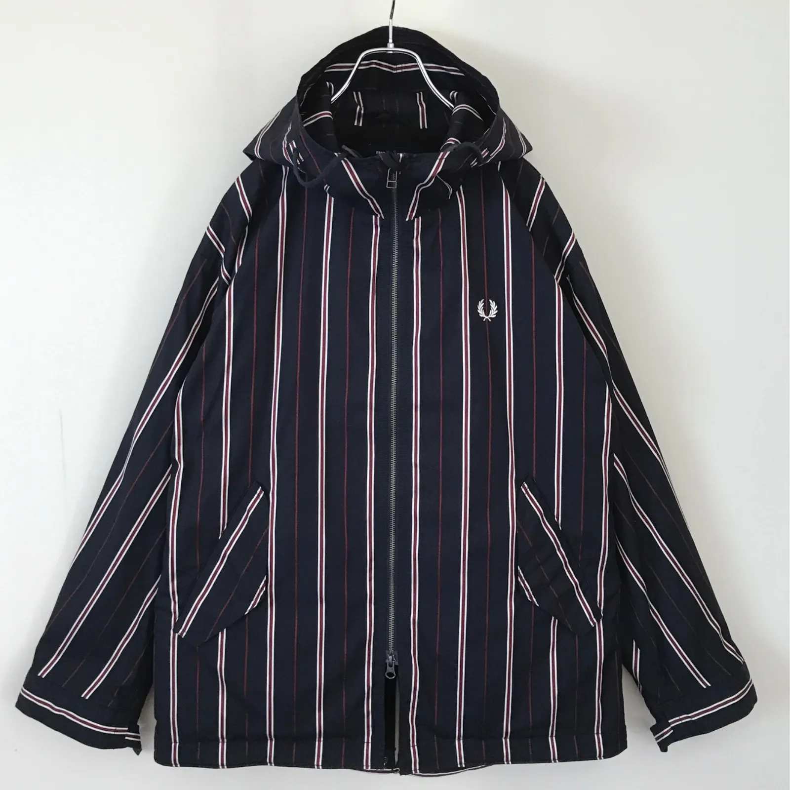 フレッドペリー　ショートモッズコート　ネイビー　Sサイズ　フィッシュテール フレッドペリー ショートモッズコート ネイビー Sサイズ