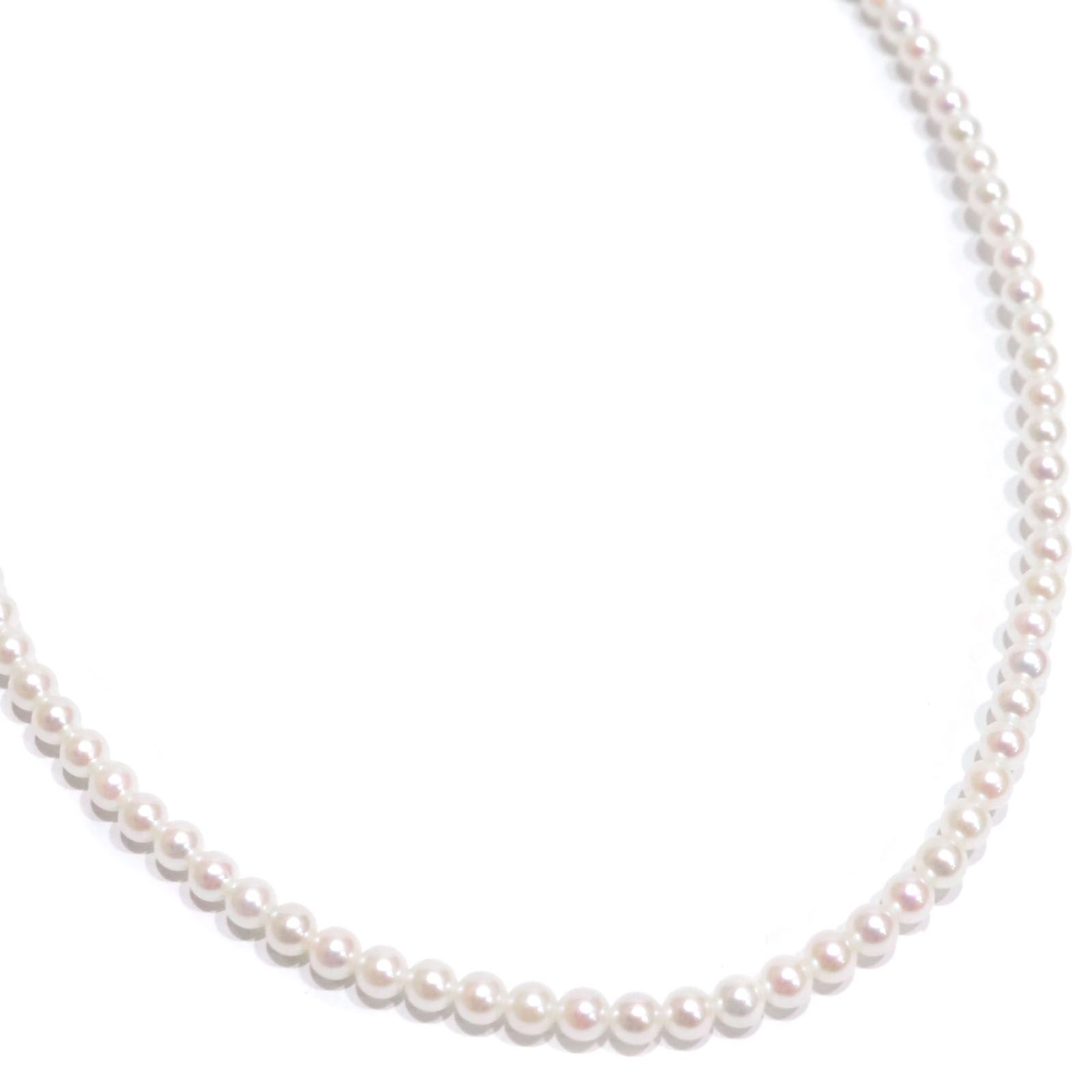 MIKIMOTO ミキモト K18YG Mチャーム ベビー パール 約3.4mm位～約3.9mm