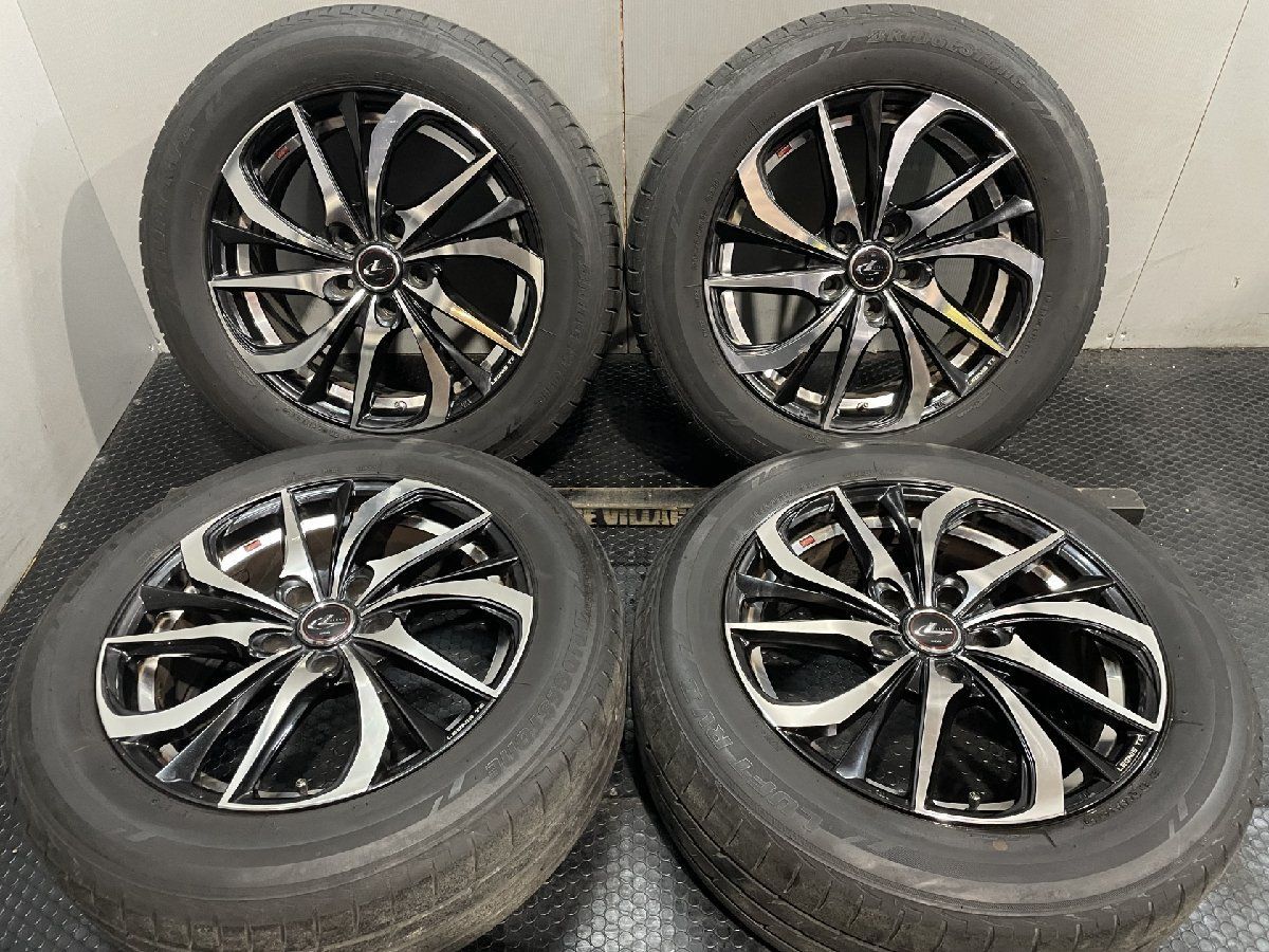 BS LUFT RVII 215|60R17 夏タイヤ Weds LEONIS TE レオニスTE 17インチ 7J5HPCD114.3 47 20年製 バリ溝 C-HR エスティマ等 MTB769