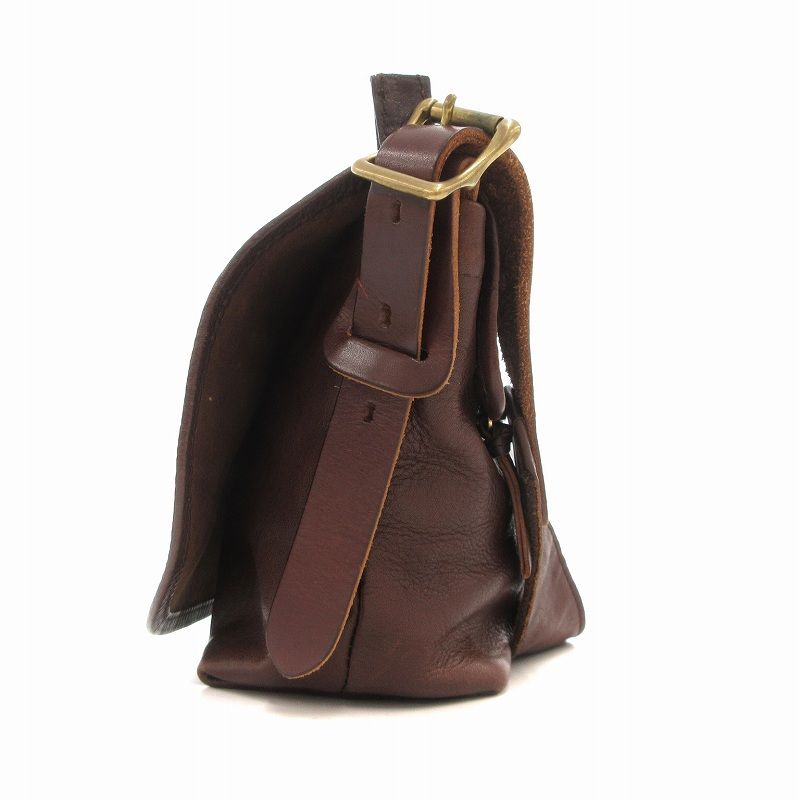 ★BN1787スロウ ショルダーバッグ メッセンジャーバッグ レザー ブラウン スロウ / SLOW ショルダーバッグ レザー 本革 ブラウン 鞄