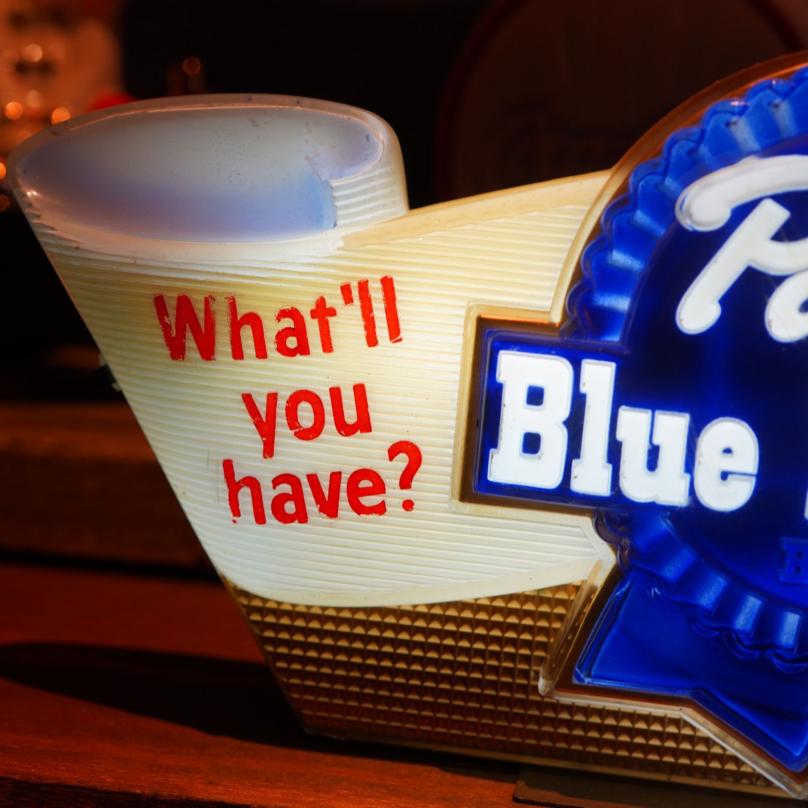 大人気新品  1950's Pabst Blue Ribbon ライトサイン アメリカンヴィンテージ 看板