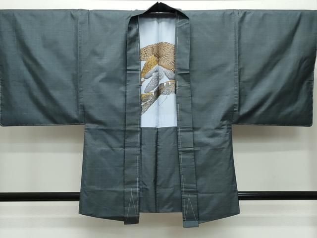 平和屋着物●男性　本場大島紬　アンサンブル　100亀甲　総詰め　証紙付き　正絹　逸品　CAAU9665vf 平和屋着物○男性 本場大島紬 アンサンブル 100亀甲 総詰め 証紙付き