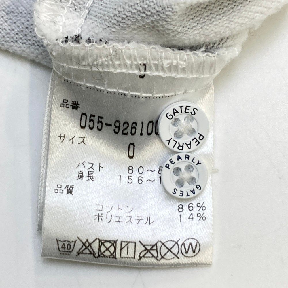 サイズ：0 PEARLY GATES パーリーゲイツ 長袖ポロシャツ ボーダー柄