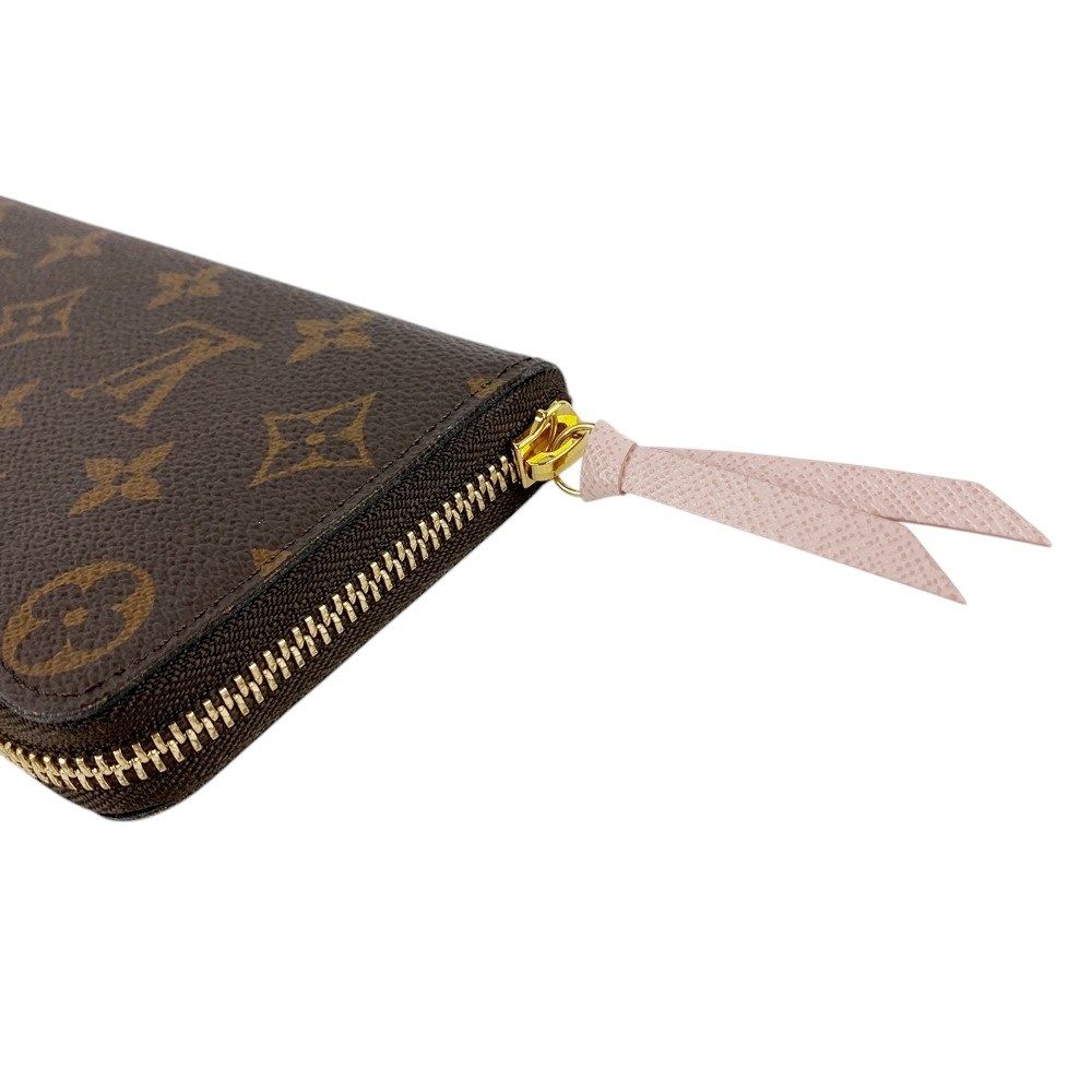 極上美品 ルイヴィトン❤️モノグラム ポルトフォイユクレマンス　ローズバレリーヌ ヴィトン モノグラム ポルトフォイユ・クレマンス M61298 ローズ