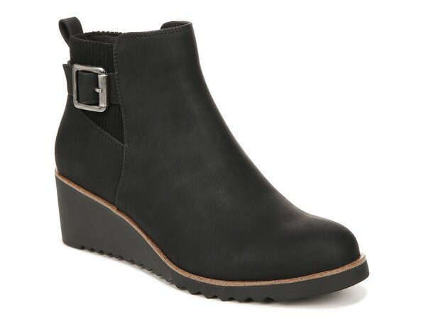 【送料無料】 ライフストライド レディース ブーツ・レインブーツ シューズ Zayne Wedge Bootie Black