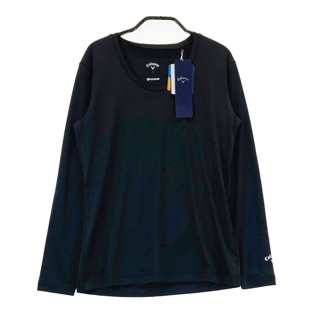 サイズ：L CALLAWAY キャロウェイ  長袖 インナーTシャツ  ブラック系 [240101374153]# ゴルフウェア レディース ストスト