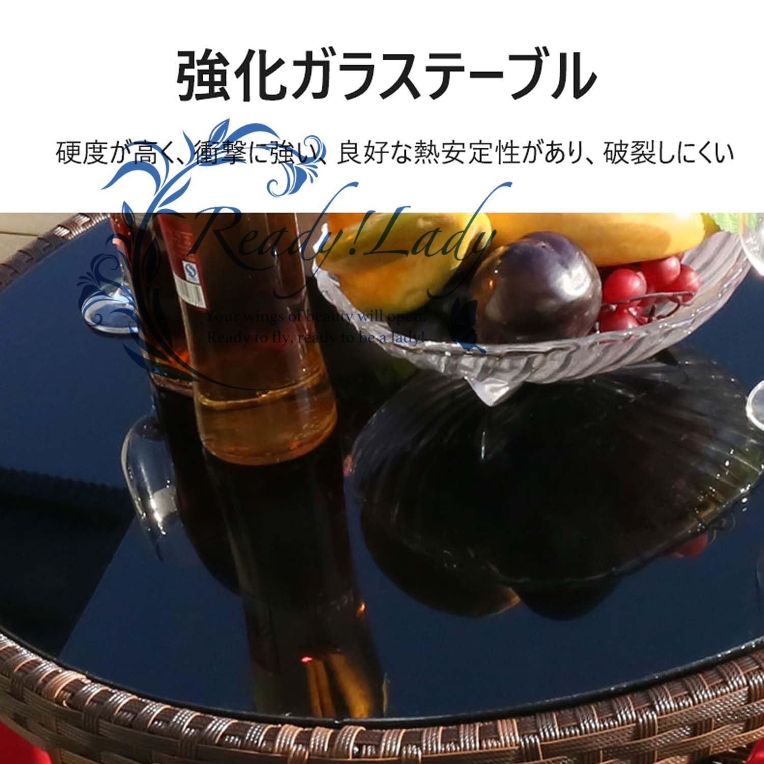 ガーデンテーブルセット ラタン調 ガーデンファニチャー 3点セット 耐候性PE籐 耐水 耐熱 耐日光 ガーデンファニチャーセット チェア収納可 WWW_GEBZETESISAT_COM_TR