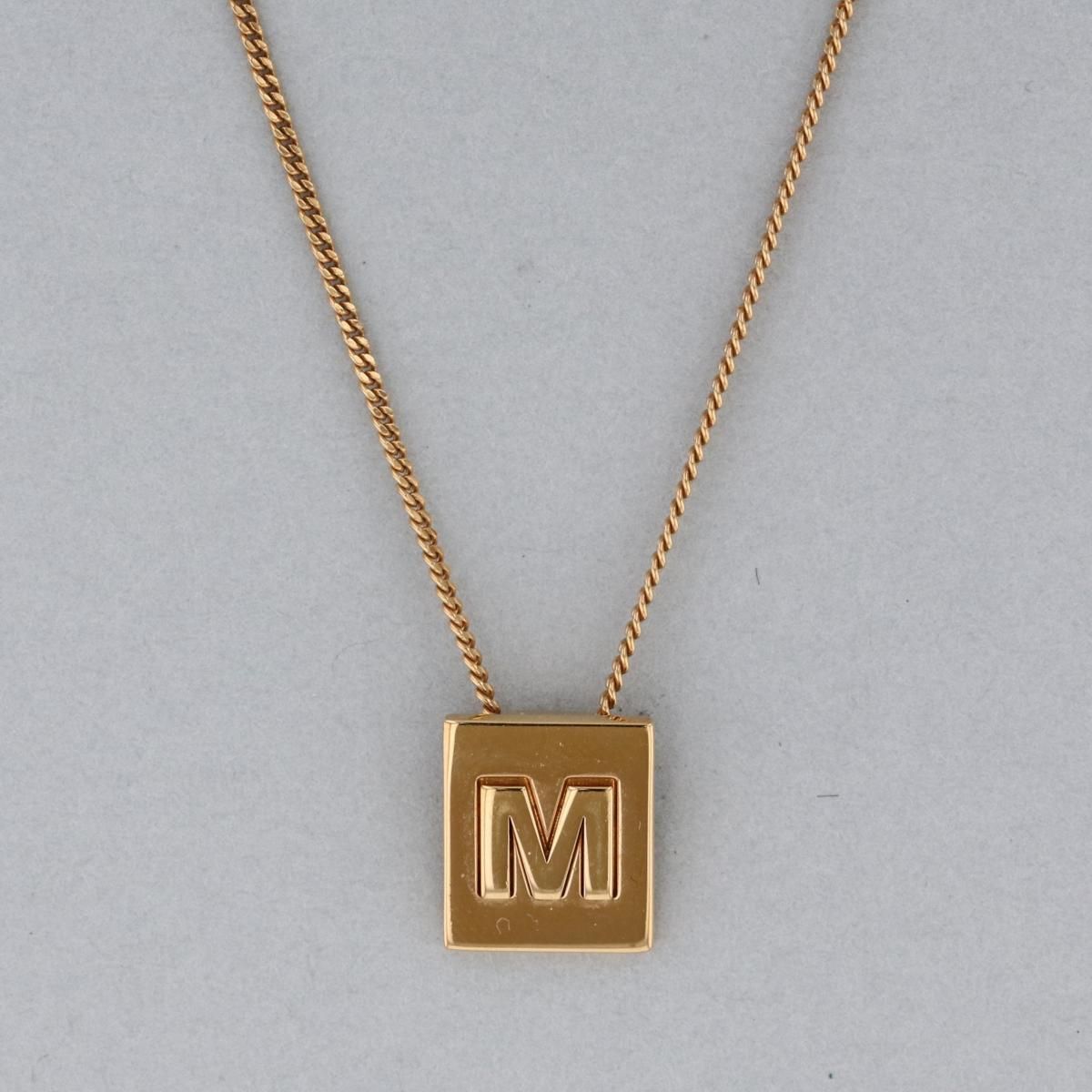 美品】 CELINE （セリーヌ） アルファベット M ネックレス