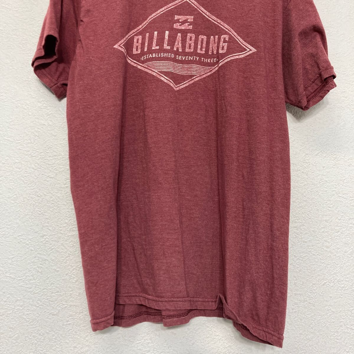 BILLABONG 半袖 プリント Tシャツ ビラボング M ピンク クルーネック 古着卸 アメリカ仕入 a607-6503