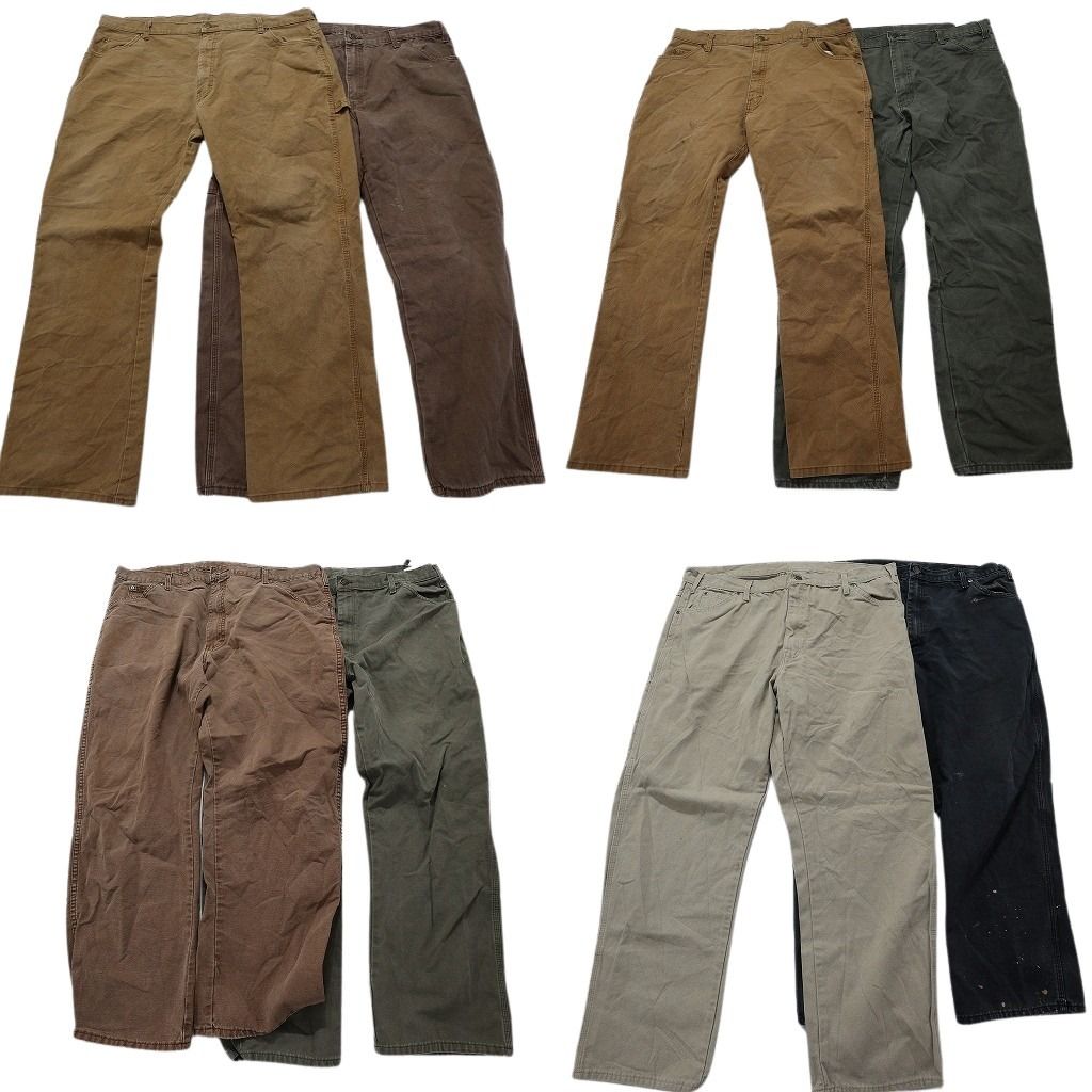 古着卸 ディッキーズ Dickies ダック ペインター パンツ 8枚セット メンズ 40 ジェニュイン ワークパンツ 古着 NA5376