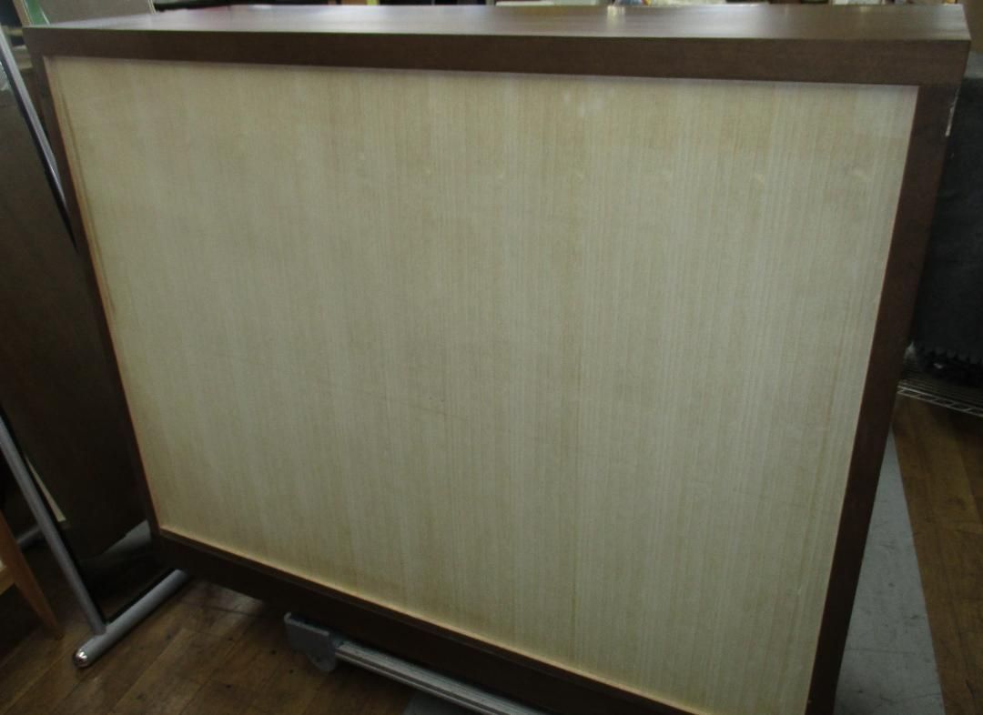 S370 天然木 整理タンス、4段チェスト、幅120cm Used・キレイ