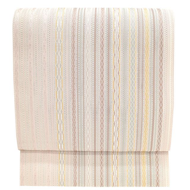 新古品】 夏物 名古屋帯 未使用 正絹 本場筑前博多織 紗 全通