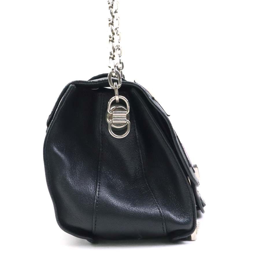 VERSACE ヴェルサーチクロコ型押し2wayショルダーバッグベルサーチ