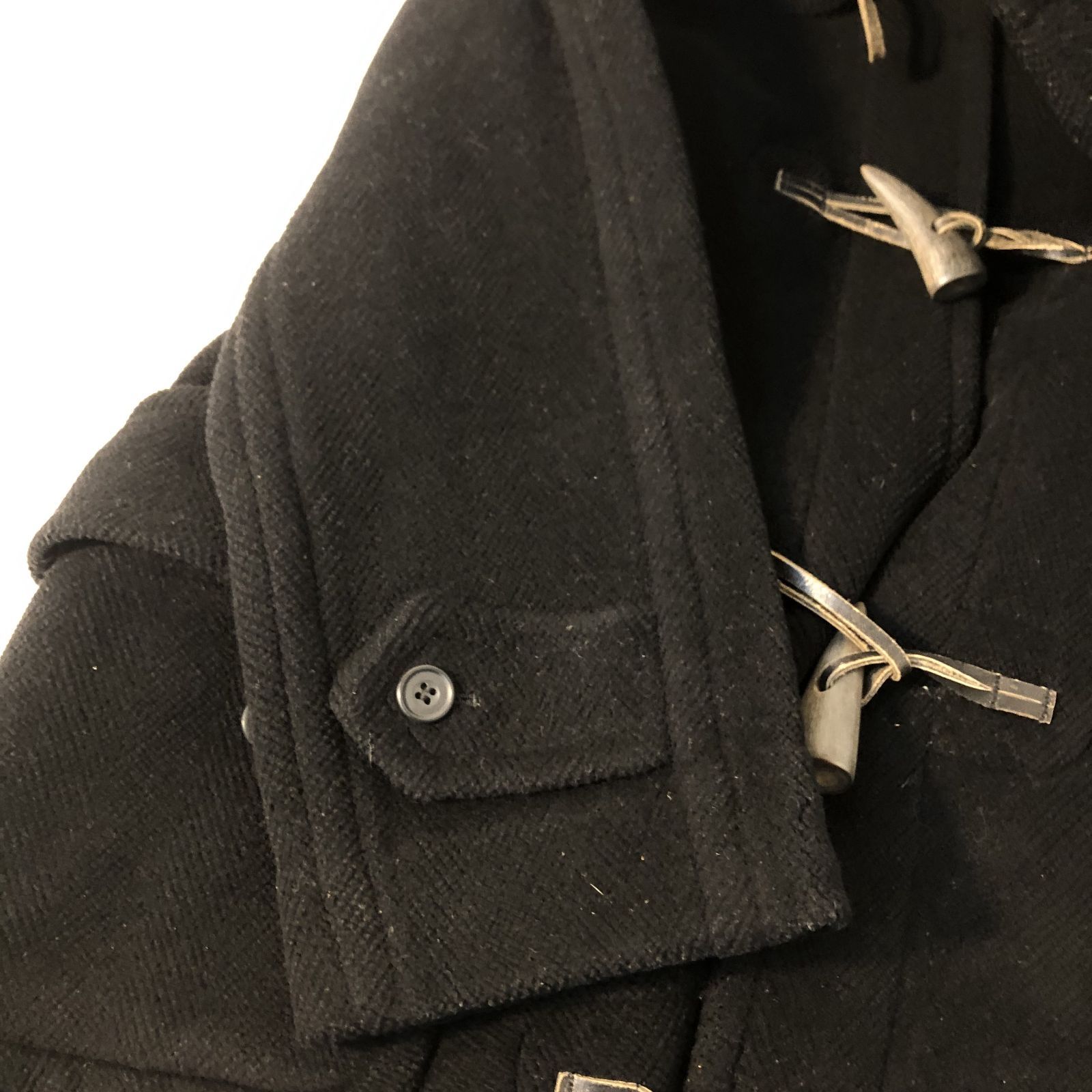 OLD ENGLAND ダッフルコート ブラック 90's】OLD ENGLAND PARIS Wool Duffle Coat 