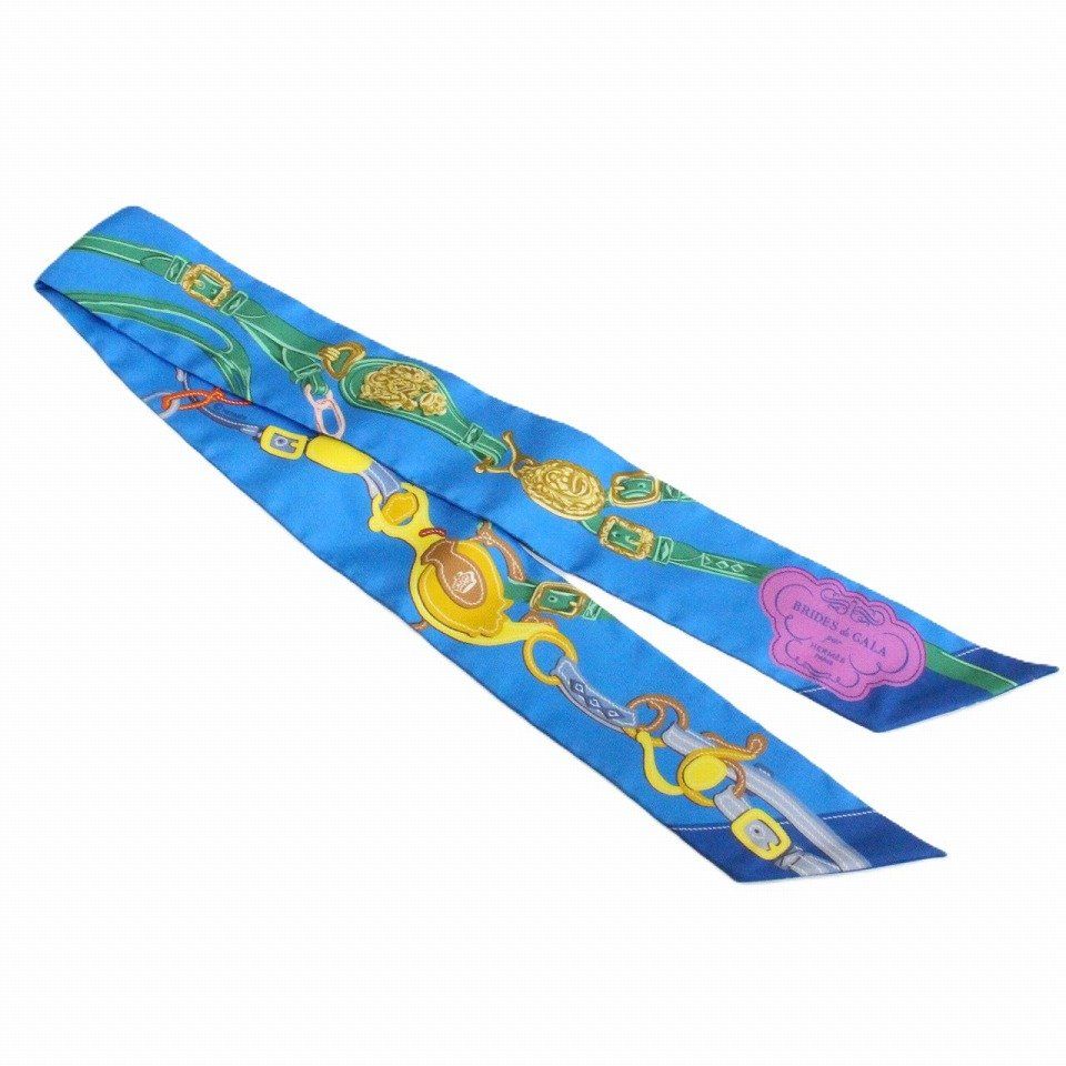 【極美品】エルメスツイリー ブリッド・ドゥ・ガラ・アップリケ・ピケシルク100% 2023年 春夏 HERMES エルメス スカーフ ツイリー ブリッドドゥ