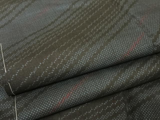 平和屋着物○本場大島紬 一元7マルキ 変わり縞 正絹 逸品 AAAW4071np  