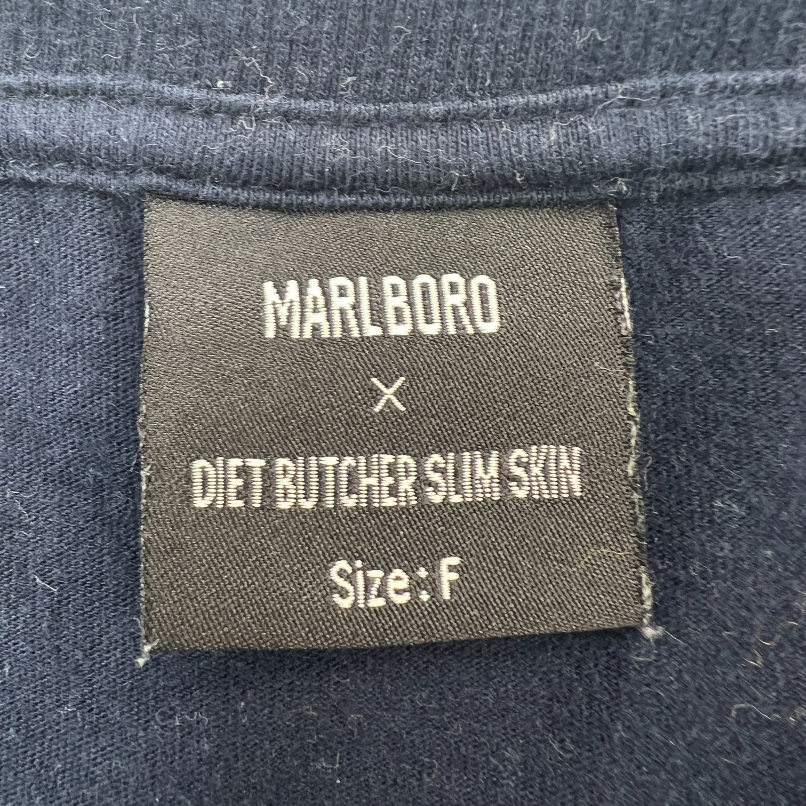 DIET BUTCHER SLIM SKIN Tシャツ メンズ F ネイビー 【 コラボTシャツ 