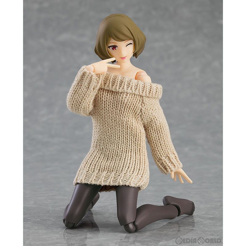 figma574 女性Body （チアキ）オフショルセーターワンピコーデ Amazon.co.jp | figma Styles 女性body[チアキ] with オフショル