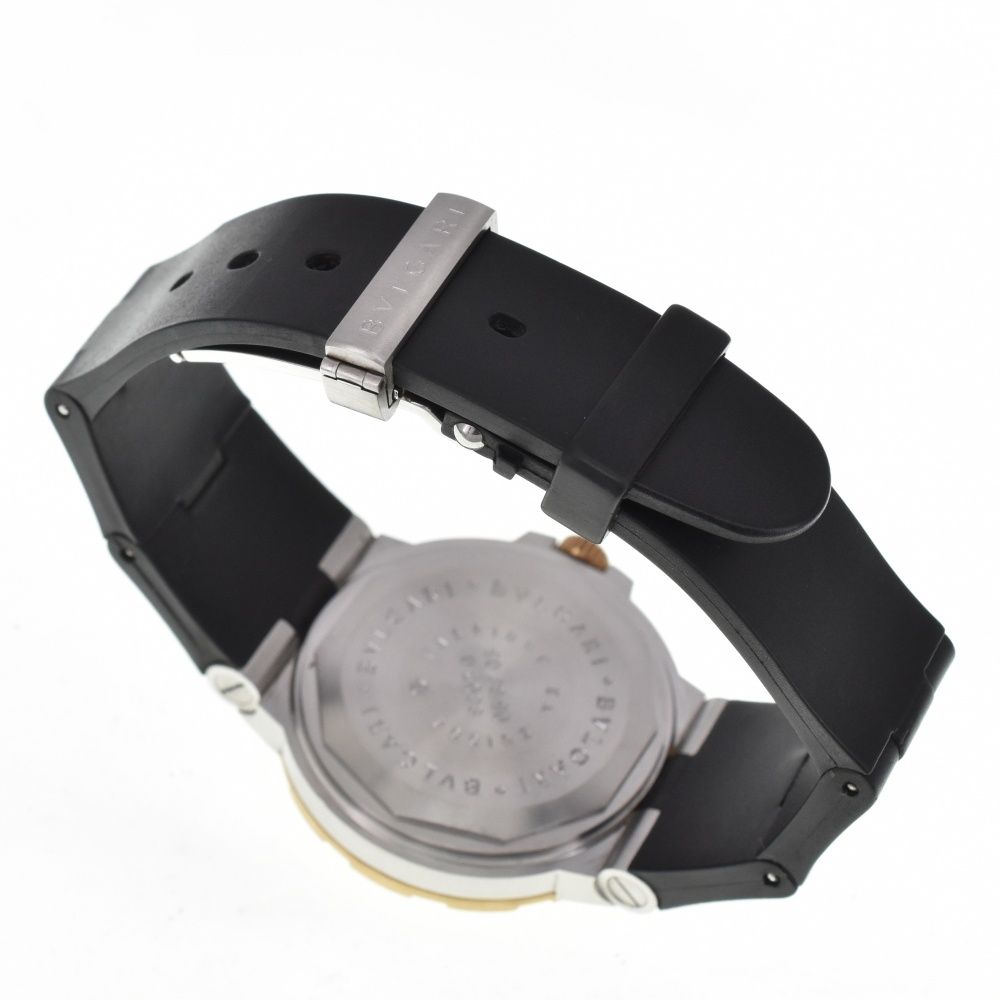 ブルガリ BVLGARI SD38SG ディアゴノ デイト K18 ベゼル 自動