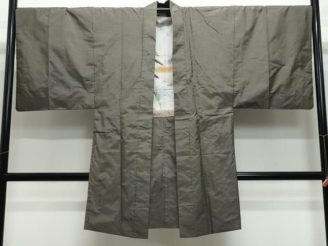 平和屋本店□希少 男性 本場大島紬 白大島 アンサンブル 総詰め 中川  