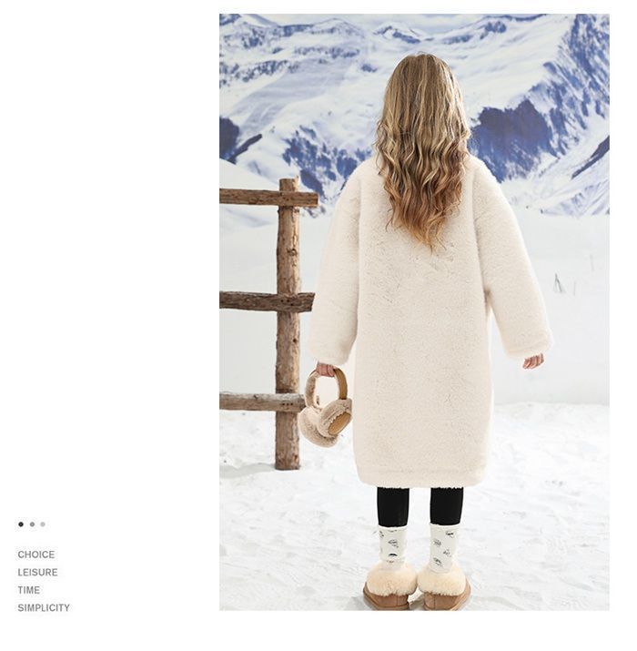 キッズ コート アウター 女の子 ファーコート オーバーコート ボアコート ロングコート 子供服 キッズアウター 子ども フェイクファー ふわふわ 厚手 暖かい 防寒 ジャケット 秋冬 可愛い お出かけ 通園 通学 3nB1533