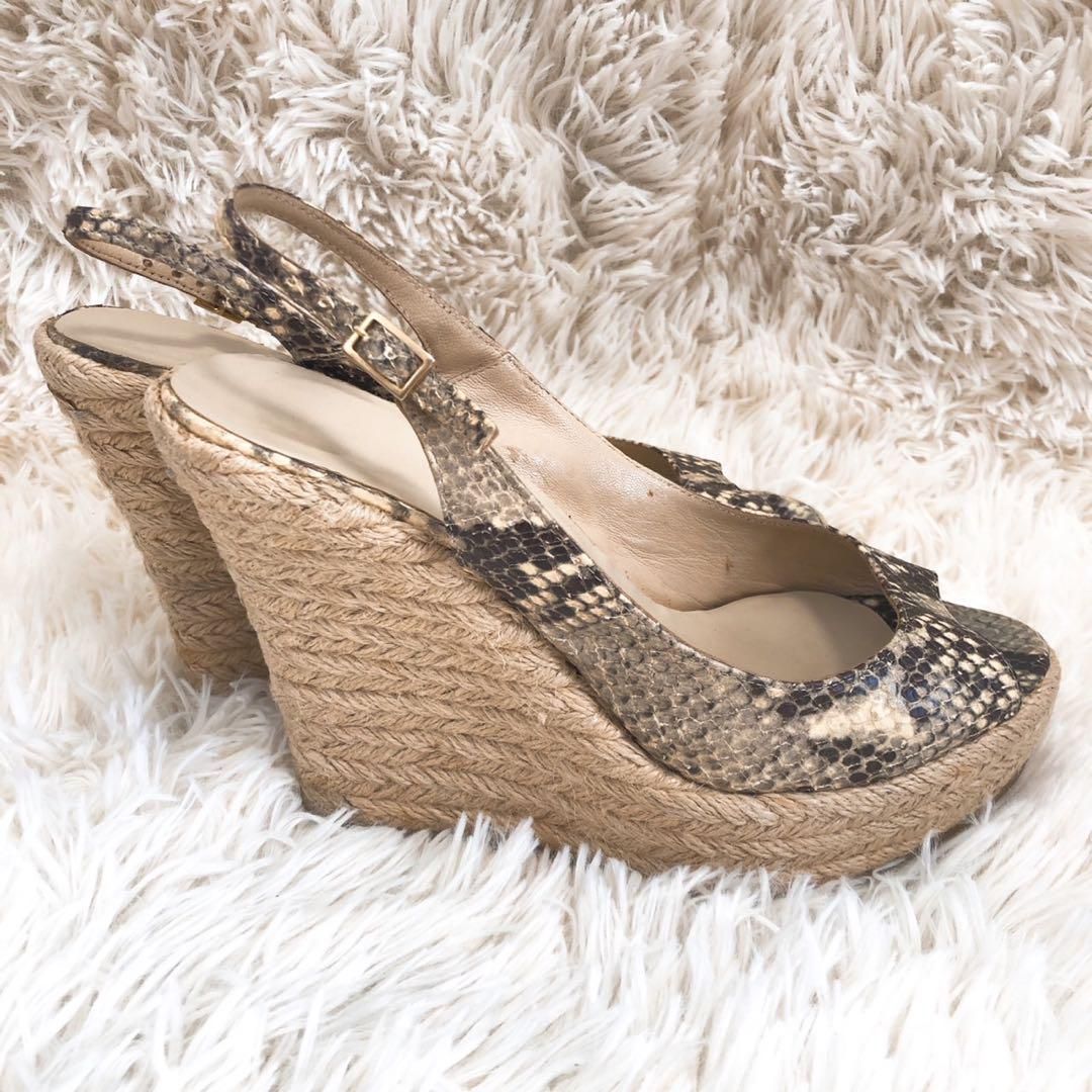 JIMMY CHOO ジミーチュウ サンダル ハイヒール ゼブラ柄 ヒョウ柄