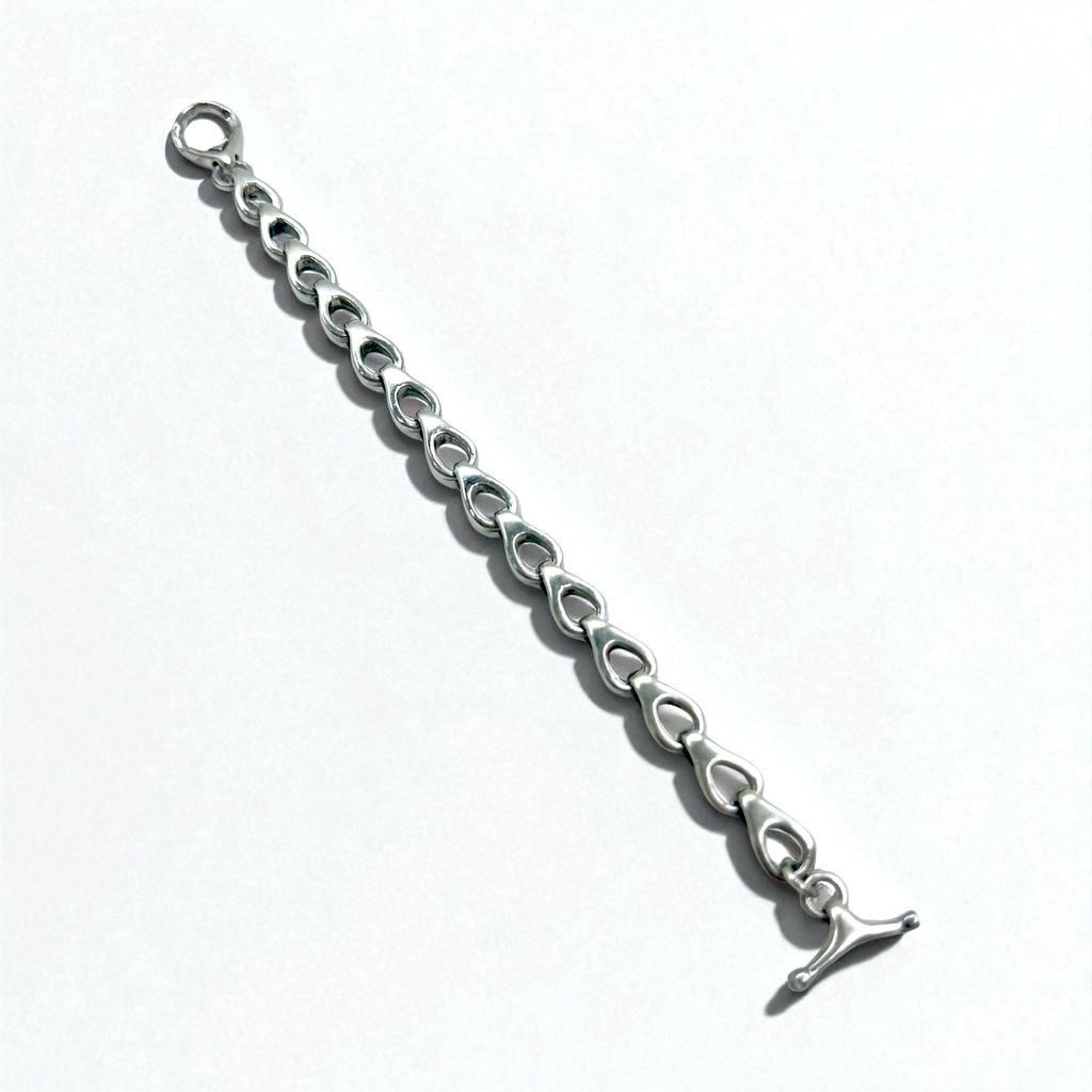 ヴィンテージ シルバー トグルクラフトチェーン ブレスレット VINTAGE VINTAGE】TIFFANY&Co. ティファニー テクスチャード アンカー
