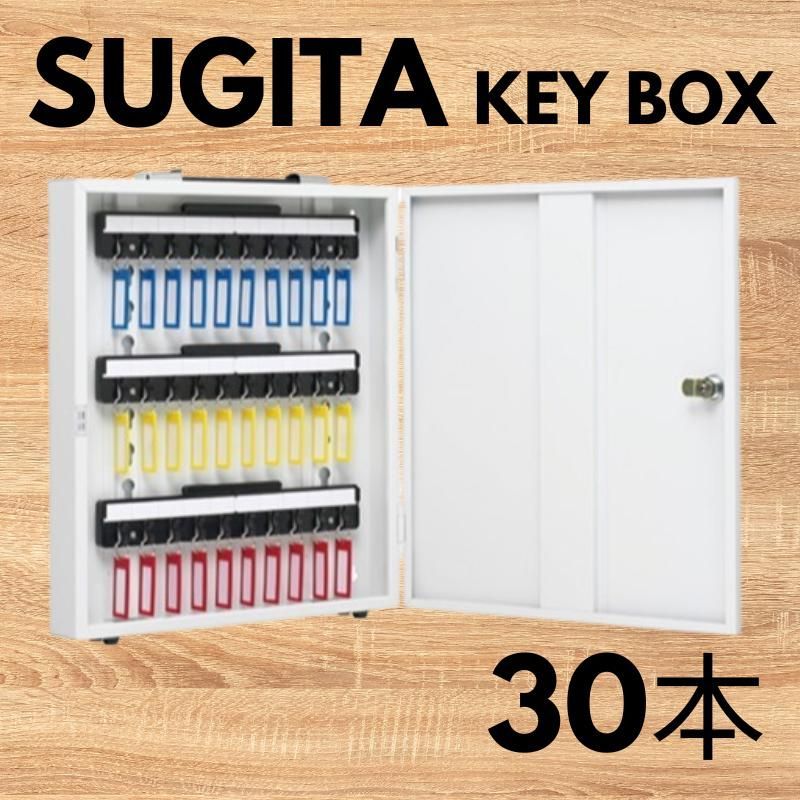 エースキーボックス 30本用 ホワイト KC-30WG 杉田エース キーボックス キーキャビネット 物件管理 キーステーション