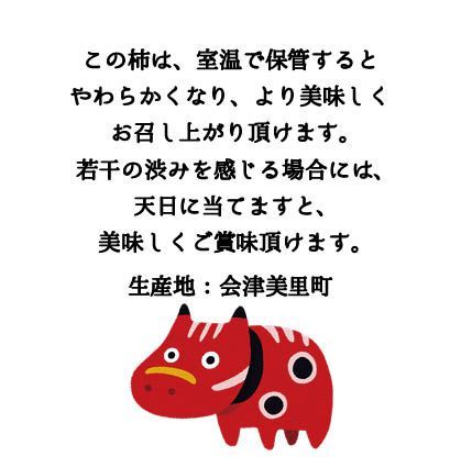 会津みしらず柿 5キロ箱 大ぶり2L～3Lサイズ 14玉～16玉 会津産渋抜き済