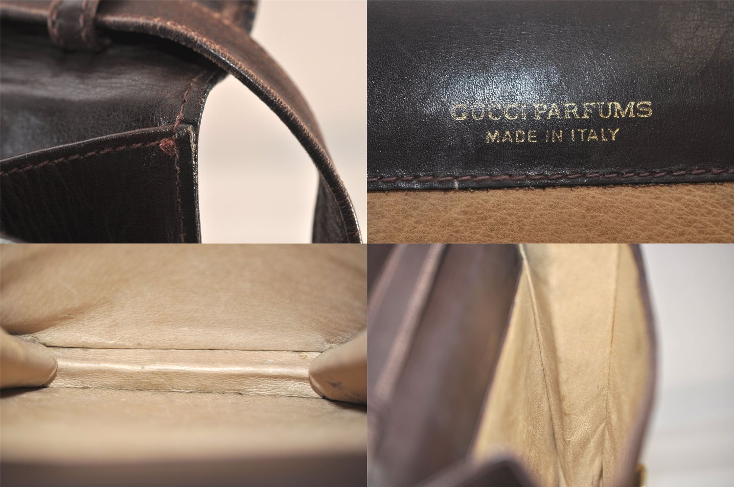 美品✨ GUCCI グッチ スエード シェリーライン クラッチバッグ ブラウン ✨美品✨GUCCI シェリーライン GG クラッチバッグ レザー