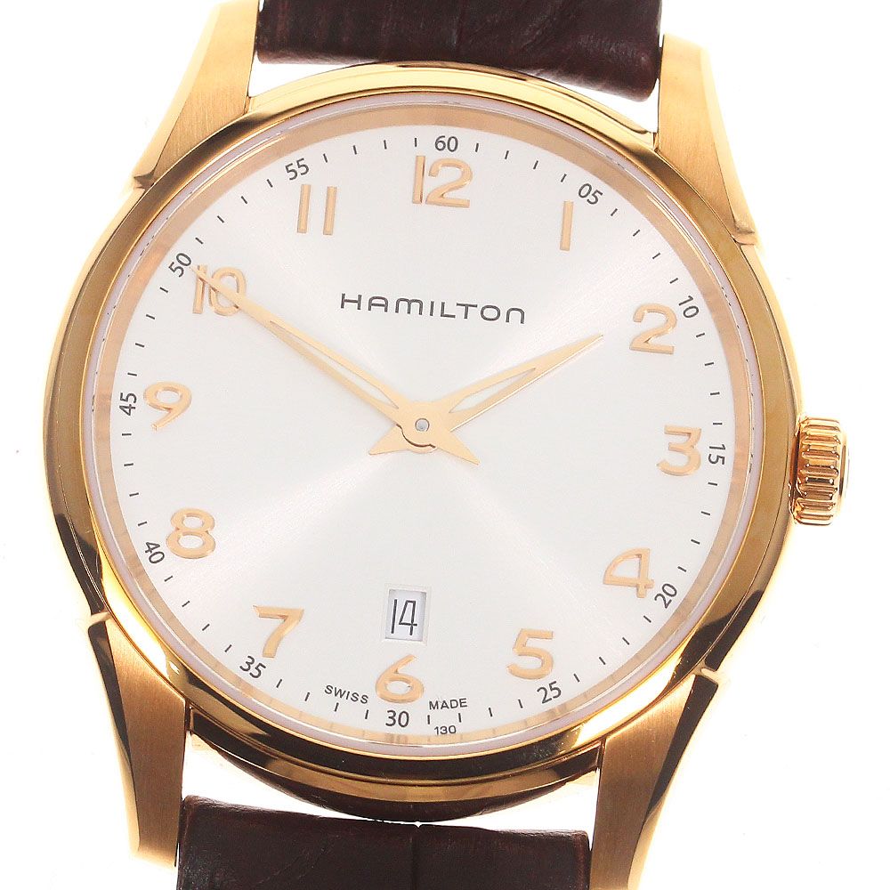 ハミルトン HAMILTON H38541513 ジャズマスター シンライン デイト クォーツ メンズ未使用品箱・保証書付き_743581