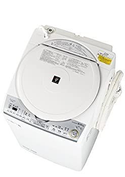 シャープ SHARP タテ型洗濯乾燥機 ダイヤカット穴なし槽 ホワイト系 ES-TX8C-W